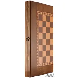 تخته نرد و‌ شطرنج کلاف‌ روس با روکش‌ ملچ