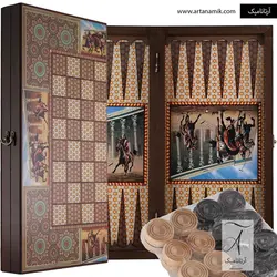 تخته نرد و شطرنج طرح خاتم چوگان هخامنشی