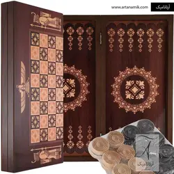 تخته نرد و شطرنج طرح پارسی