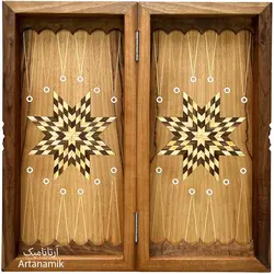 تخته نرد منبت کاری شده طرح گلستان
