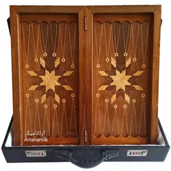 تخته نرد منبت طرح سیمرغ