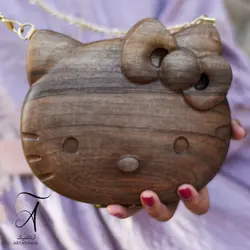 کیف دخترانه چوبی طرح کیتی