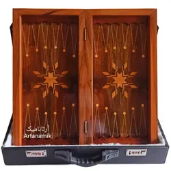 تخته نرد منبت طرح پرکار هخامنشی
