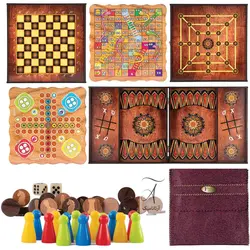 پک هشت بازی تخته نرد، شطرنج، منچ و ...