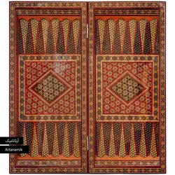 تخته نرد خاتم کاری شده و شطرنج ستونی