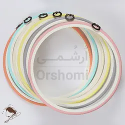 کارگاه ژله ای رنگی گلدوزی قطر 23 سانت