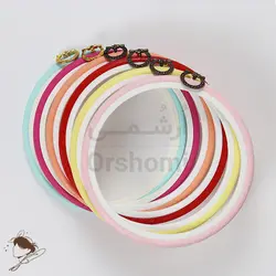 کارگاه ژله ای رنگی گلدوزی قطر 16 سانت