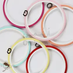 کارگاه ژله ای رنگی گلدوزی قطر 16 سانت