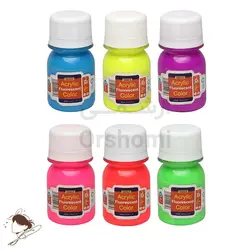 بسته 6 عددی رنگ اکریلیک فلورسنت سوداکو