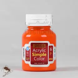 رنگ اکریلیک ساده سوداکو نارنجی روشن کد 305