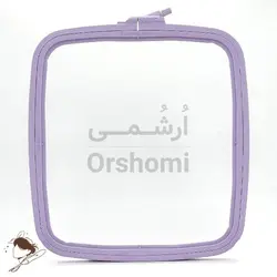 کارگاه گلدوزی مربع نورگه nurge مناسب پانچ دوزی رنگ بنفش