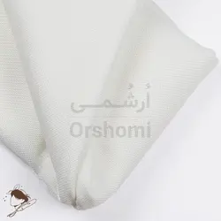 پارچه 24 کانت گونی بافت نیدل پانچ و گلدوزی ابعاد 100x150cm رنگ سفید