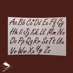 شابلون حروف انگلیسی گلدوزی و شماره دوزی سایز 15x10