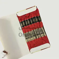 نخ نیدل پانچ و گلدوزی پنگوئن قرمز کد 349