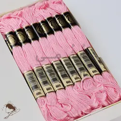 نخ نیدل پانچ و گلدوزی پنگوئن صورتی کد 605