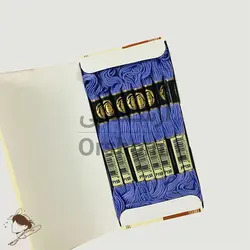 نخ نیدل پانچ و گلدوزی پنگوئن بنفش کد 155