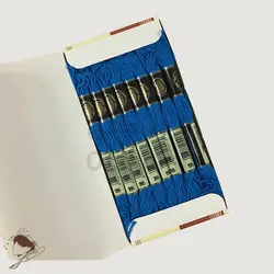 نخ نیدل پانچ و گلدوزی پنگوئن آبی کد 995