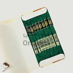 نخ نیدل پانچ و گلدوزی پنگوئن سبز کد 3818