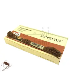 نخ نیدل پانچ و گلدوزی پنگوئن قهوه ای کد 838