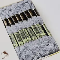 نخ نیدل پانچ و گلدوزی پنگوئن خاکستری کد 415