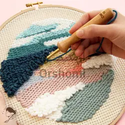 سوزن پانچ دوزی ضخیم دمسه DMC دسته چوبی