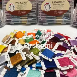 نخ نیدل پانچ و گلدوزی پنگوئن بسته 80 عددی بوبین دار