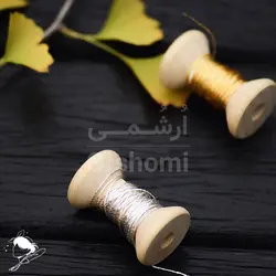 قرقره چوبی نخ سایز 4 مناسب بوبین چوبی گلدوزی