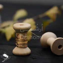 قرقره چوبی نخ سایز 4 مناسب بوبین چوبی گلدوزی