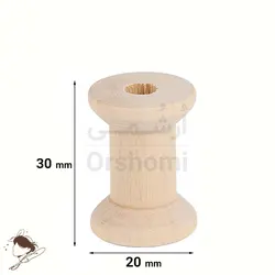 قرقره چوبی نخ سایز 4 مناسب بوبین چوبی گلدوزی