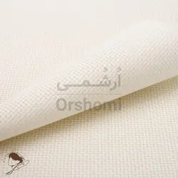 پارچه 14 کانت شماره دوزی و گلدوزی پنگوئن آهار دار رنگ شیری