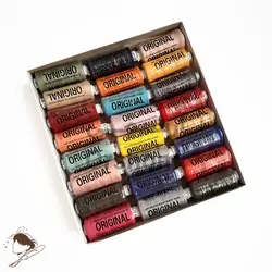 نخ خیاطی اورجینال رنگی بسته 24 عددی