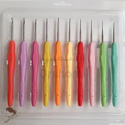 قلاب بافی دسته ژله ای سر استیل سایز 0.5 تا 2.75 بسته 10 عددی