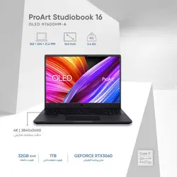Asus ProArt Studiobook 16 OLED H5600QM R9 5900HX 32 1SSD 6 3060