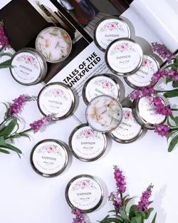 شمع معطر فانتزی نقره ای