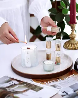 شمع معطر لیوانی شیاردار