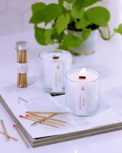 شمع معطر لیوانی شیاردار