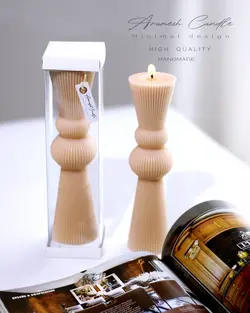 شمع استوانه ای دو توپ