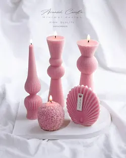 شمع استوانه ای دو توپ