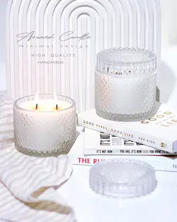 شمع معطر بزرگ سفید