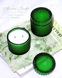 شمع معطر بزرگ سبز