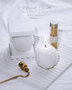 گیفت شمع توپ گل