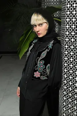 وست مخمل منجوق دوزی ماسی