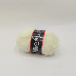 کاموا اکریل بافت سفید شیری