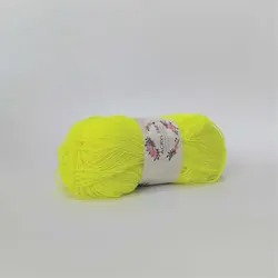 کاموا اکریل تاب زرد نئونی کد 233