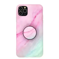 کاور مدل Marble-PK به همراه پاپ سوکت مناسب برای گوشی موبایل اپل iPhone 12 / 12 PRO