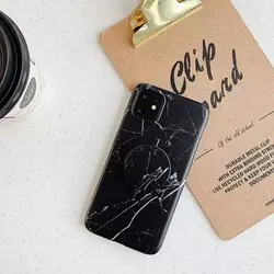 کاور مدل Marble-BK به همراه پاپ سوکت مناسب برای گوشی موبایل اپل iPhone 7 Plus / 8 Plus
