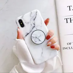 کاور مدل Marble-WH به همراه پاپ سوکت مناسب برای گوشی موبایل اپل iPhone 12 Pro Max