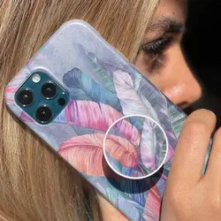 کاور مدل Lavender به همراه پاپ سوکت مناسب برای گوشی موبایل اپل iPhone 7 Plus / 8 Plus