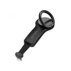 مبدل لایتنینگ به پورت شارژ و صوت پرودو مدل PD-RGLL-BK به همراه انگشت گیر