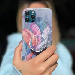 کاور مدل Lavender به همراه پاپ سوکت مناسب برای گوشی موبایل اپل iPhone 12 / 12 PRO